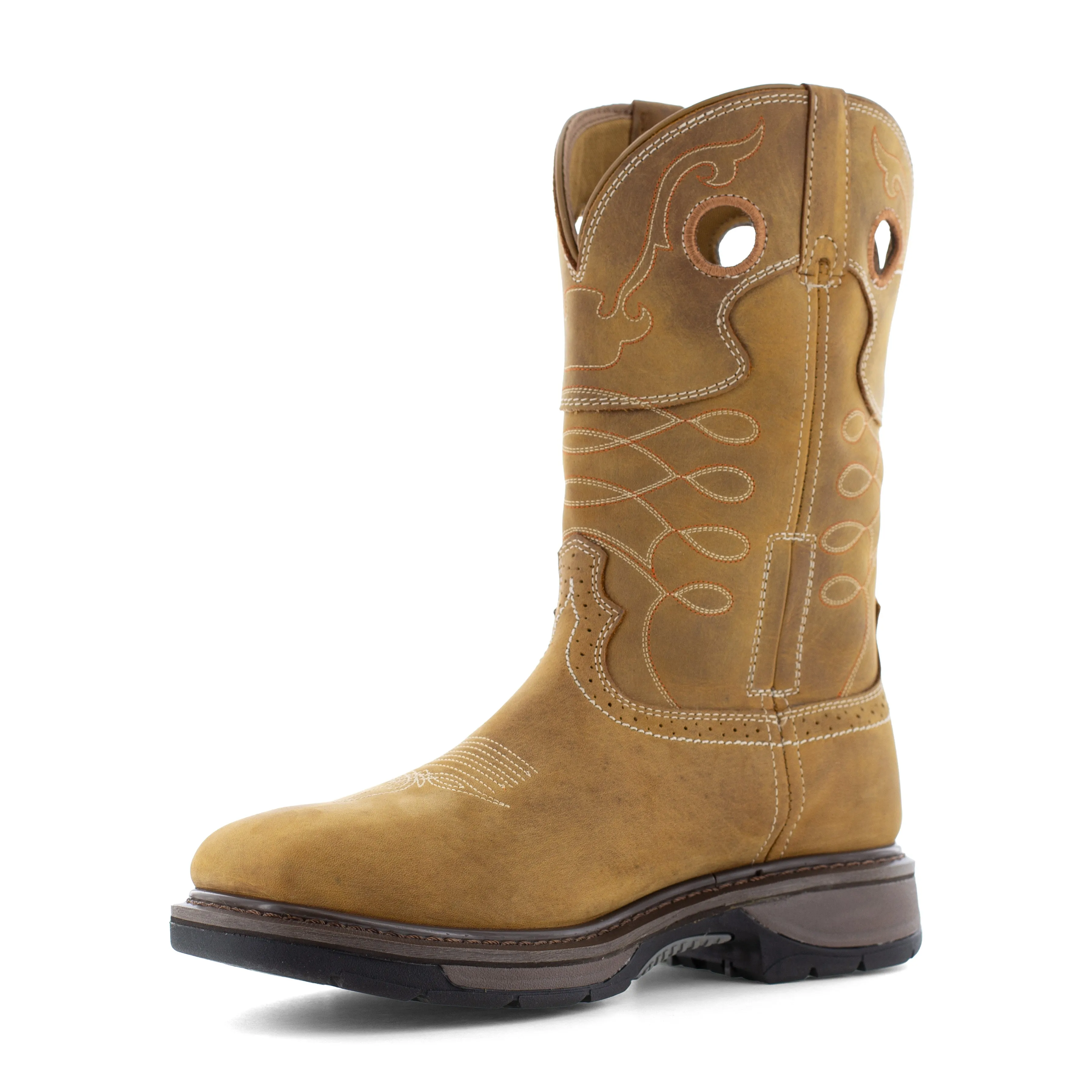 Frye Supply Men's Crafted 10" Steel Toe Waterproof Western Work Boot - Tan - FR40103