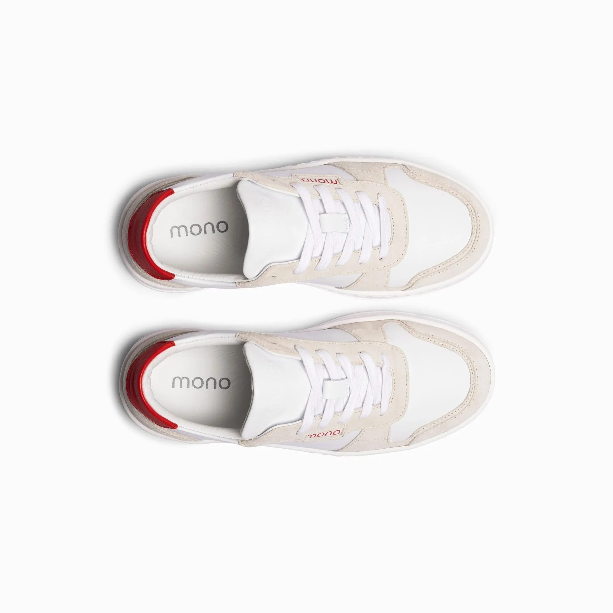 Game - Flat Leather - White Red - Woman