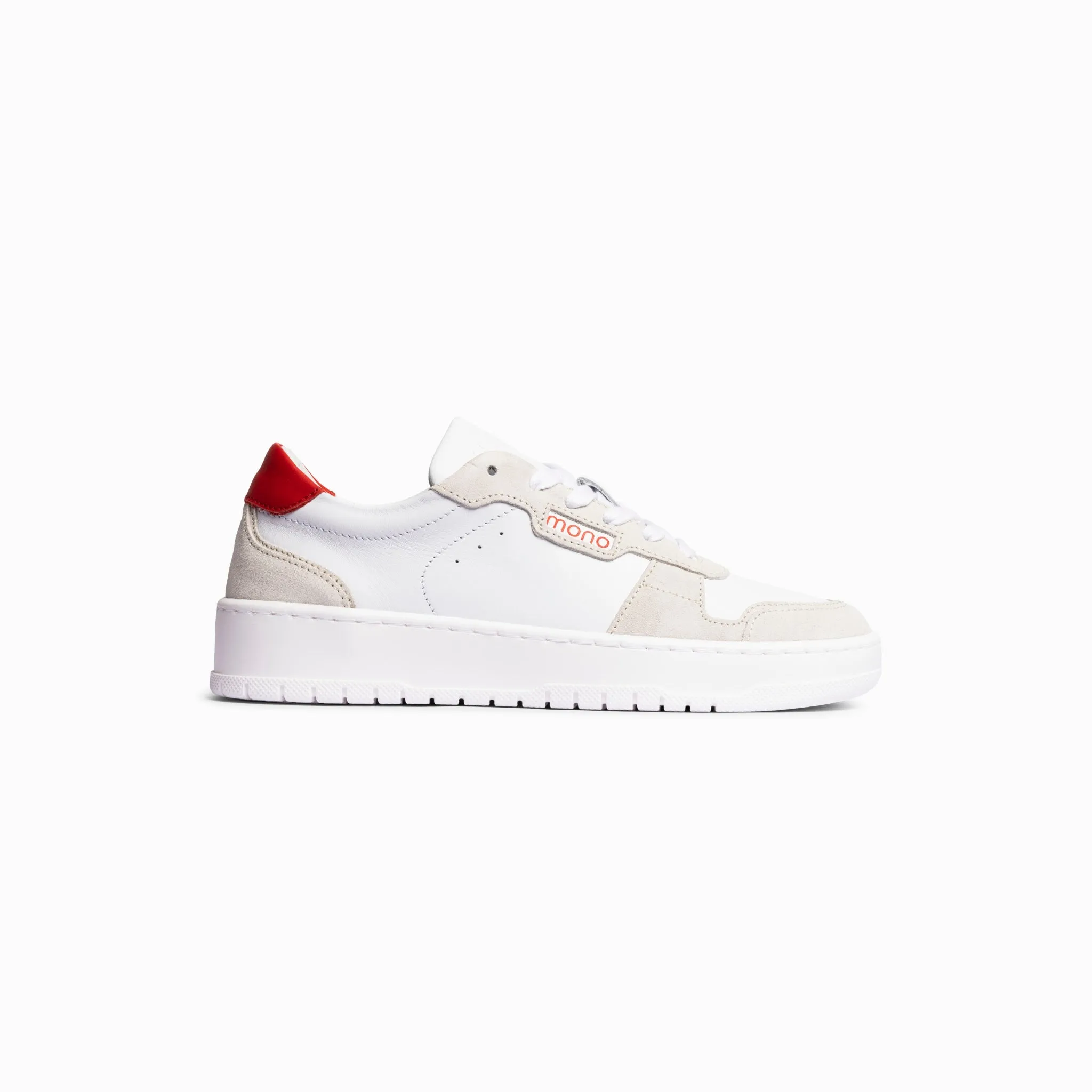 Game - Flat Leather - White Red - Woman