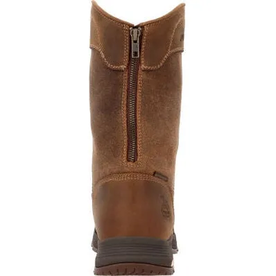 Georgia Men's Athens Superlyte 11" Waterproof Pull On Work Boot -Brown- GB00549