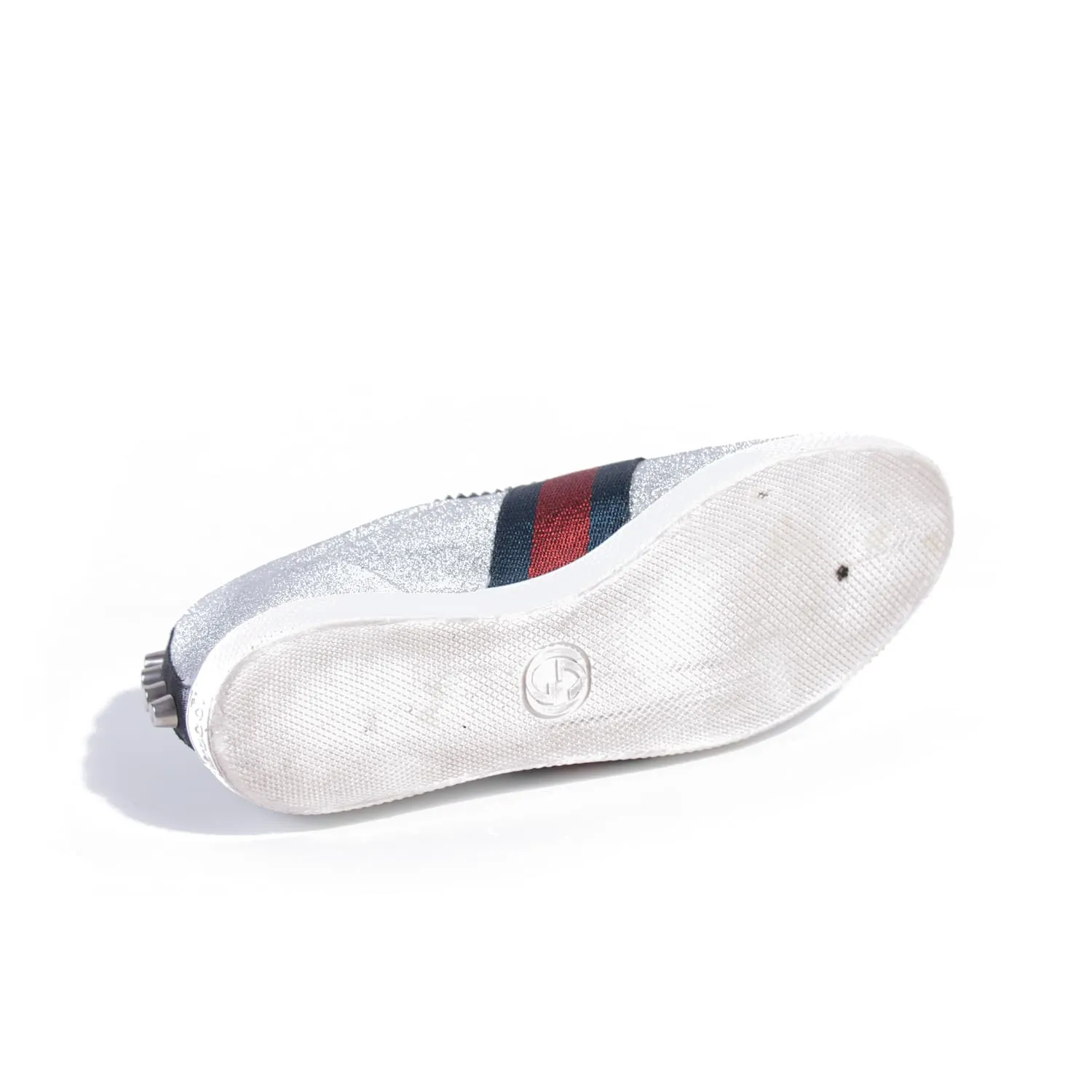 Gucci Glitter Web Sneaker With Studs
