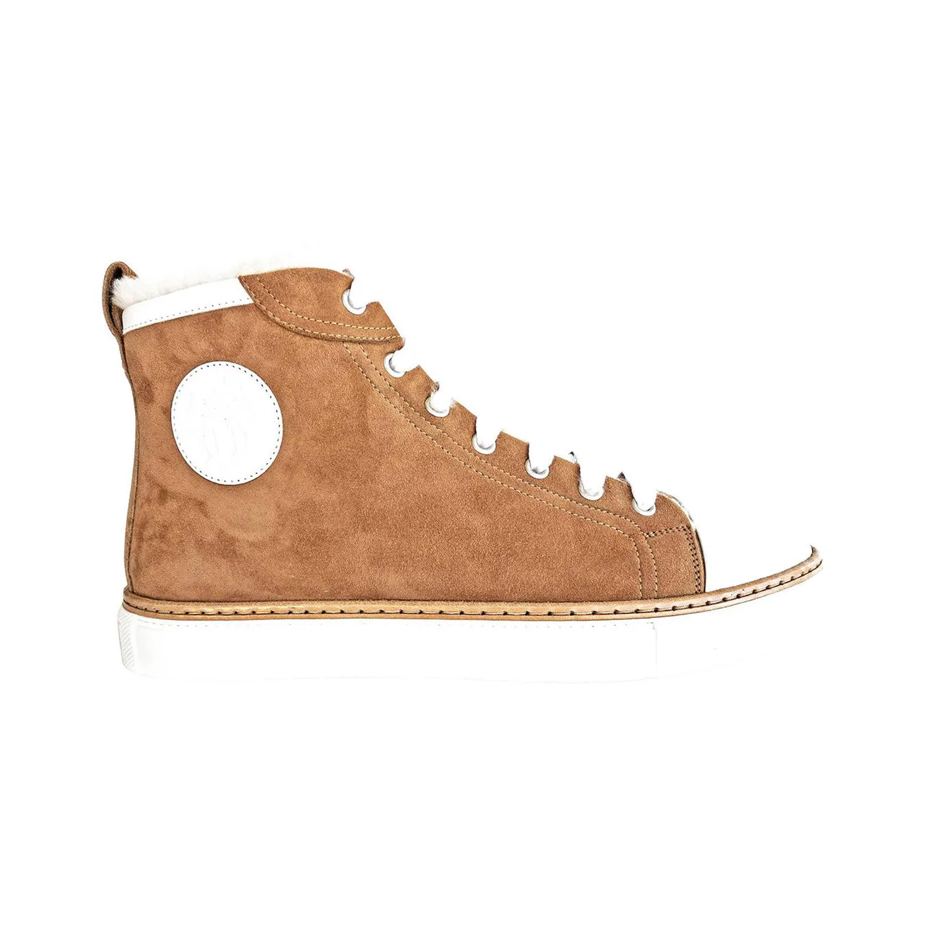 Hermes Jimmy Camel Shearling Sneakers 39 or 9 or 8.5