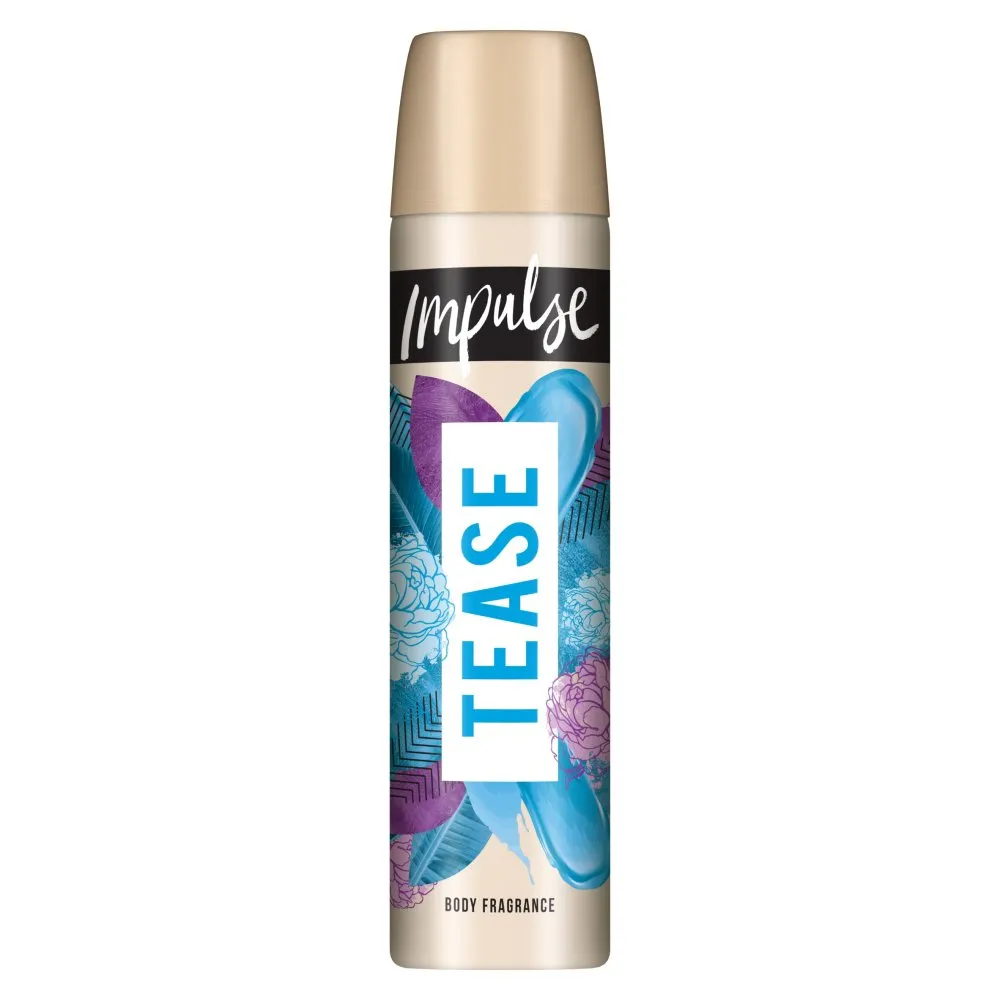 Impulse Body Spray Tease PMP 75ml (Case of 6)