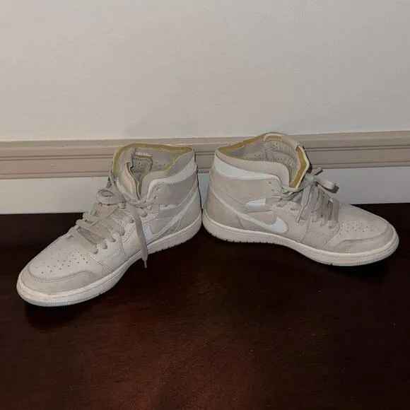 Jordan 1 High Zoom Air CMFT Grey Fog Women's Size 7.5 US - CT0979-004 Sneakers