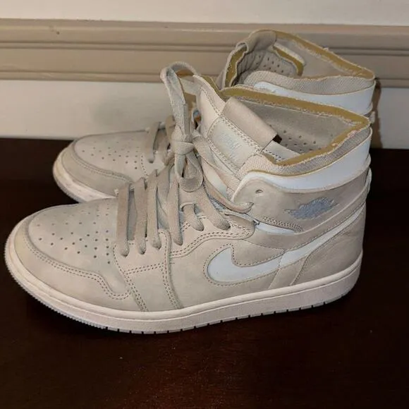 Jordan 1 High Zoom Air CMFT Grey Fog Women's Size 7.5 US - CT0979-004 Sneakers