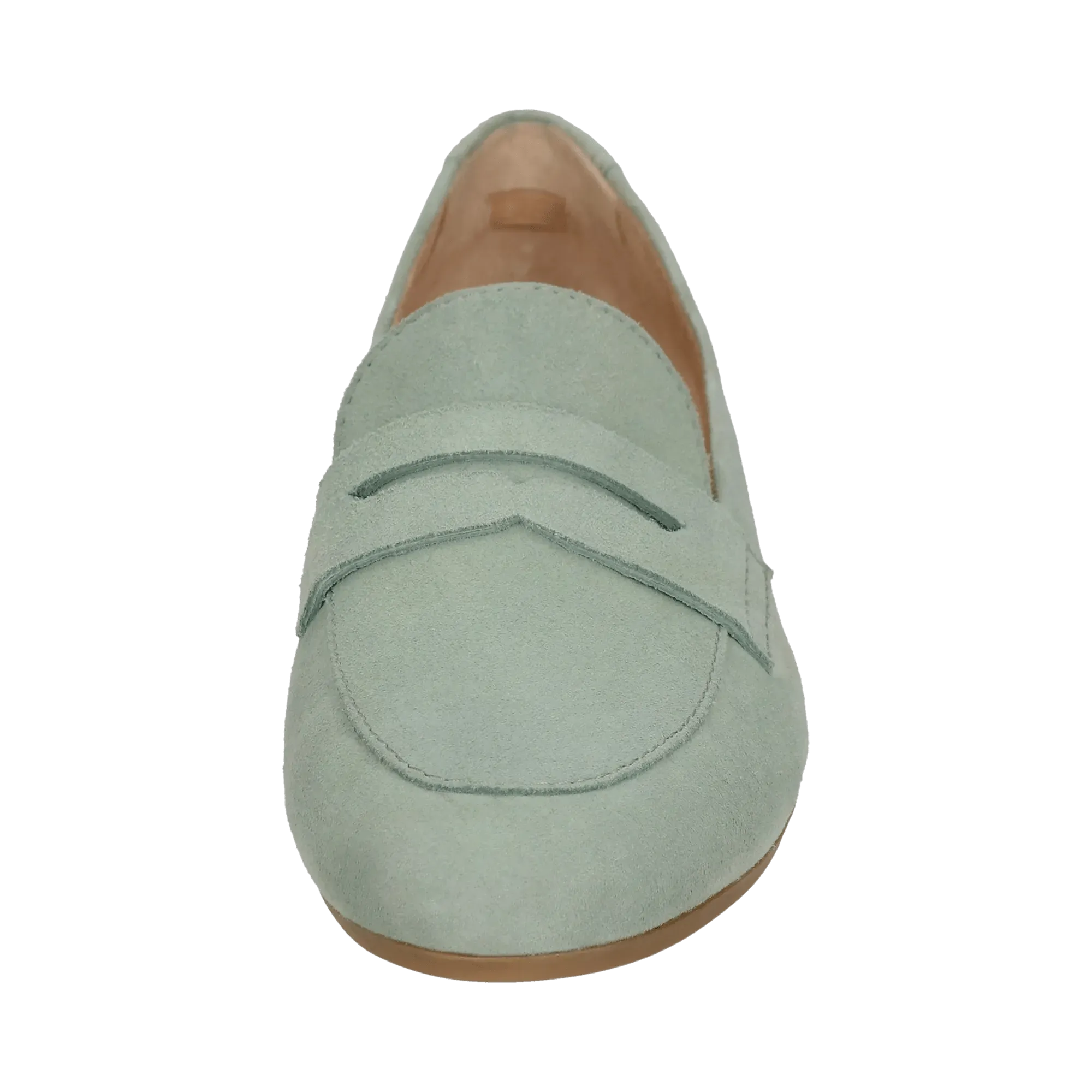 Leder Loafers hellgrün
