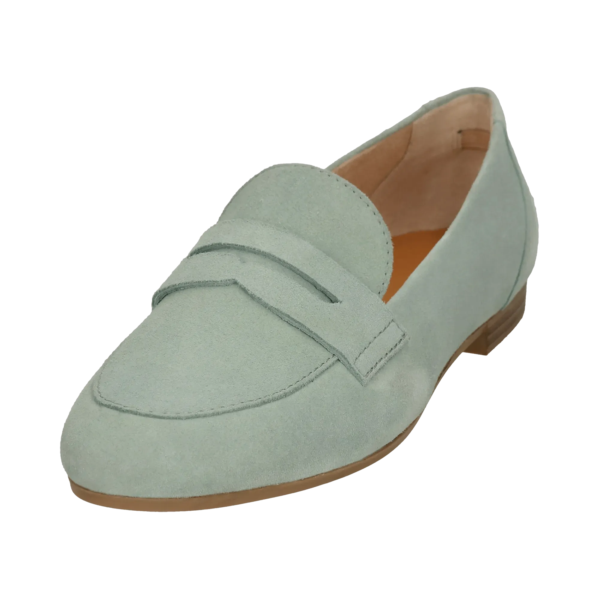 Leder Loafers hellgrün