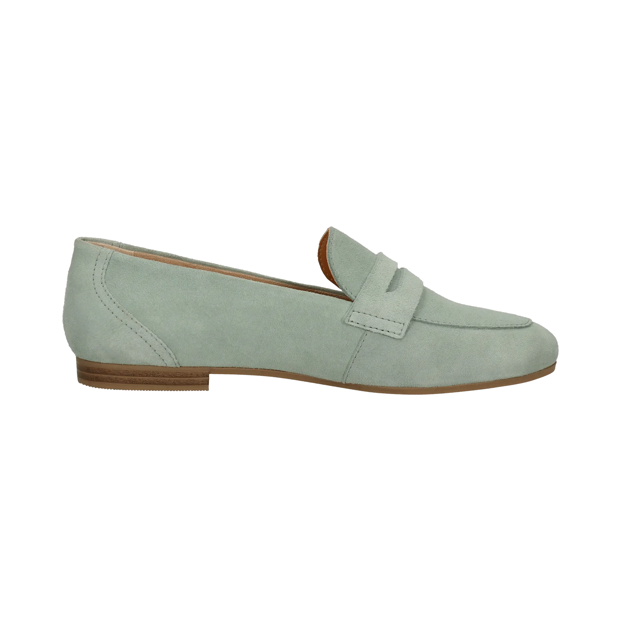 Leder Loafers hellgrün
