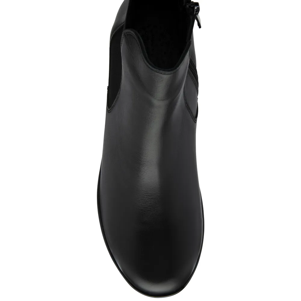 Lotus Dresden Black Ankle Boots