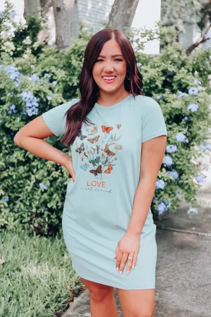 Love Is All Around T-Shirt Dress