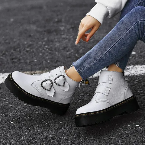 Luella | Ankle Boots with Heart-Shaped Buckles