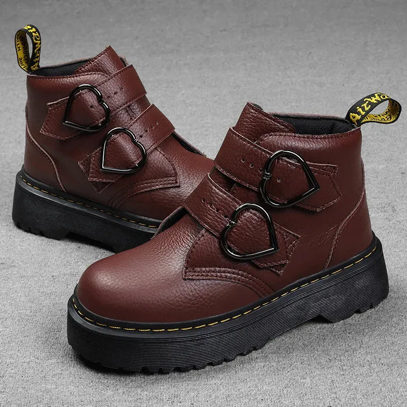Luella | Ankle Boots with Heart-Shaped Buckles