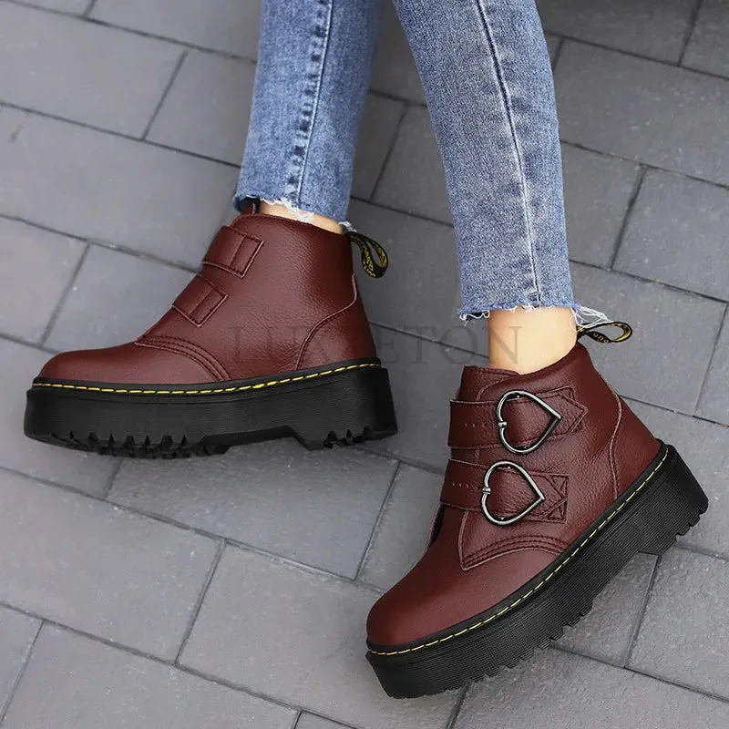 Luella | Ankle Boots with Heart-Shaped Buckles
