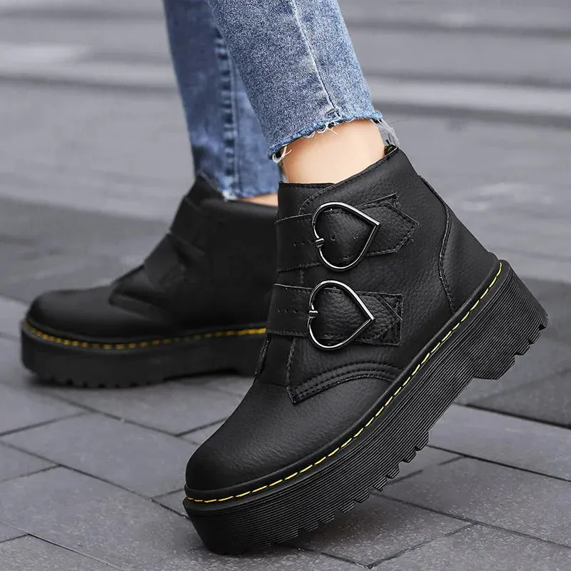 Luella | Ankle Boots with Heart-Shaped Buckles