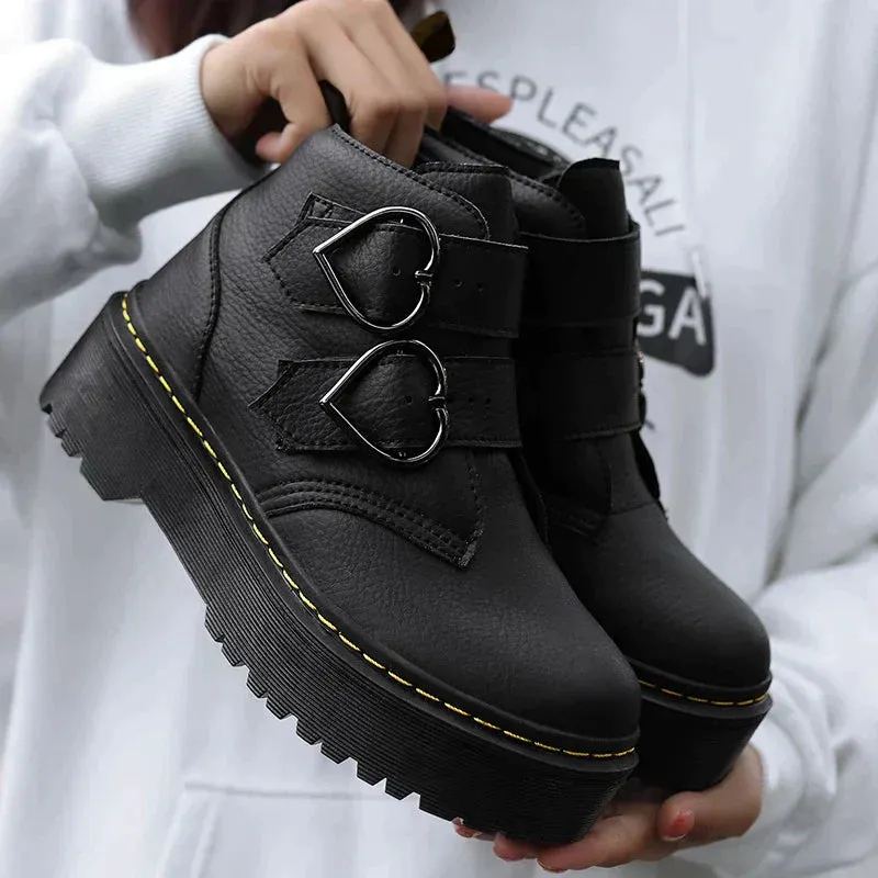 Luella | Ankle Boots with Heart-Shaped Buckles