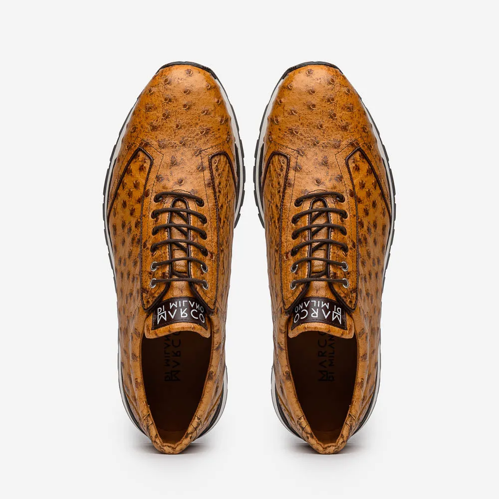Marco Di Milano Scanno Paja Ostrich Quill Sneakers