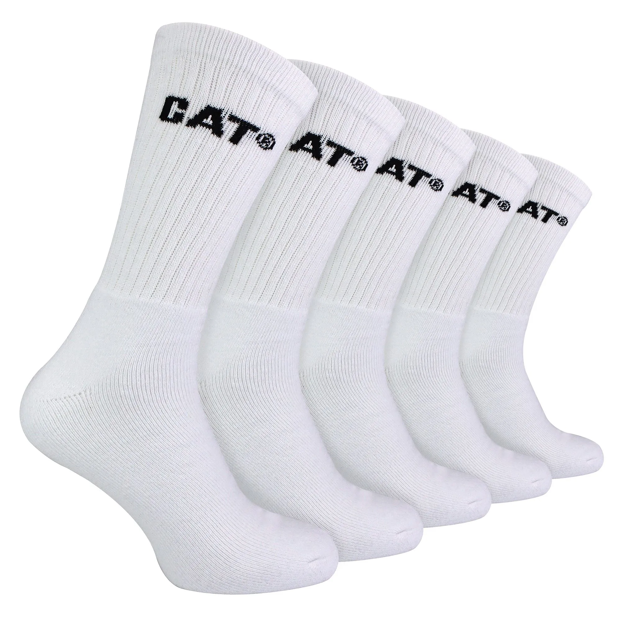Mens 5 Pack Durable Cotton Performance Work Socks