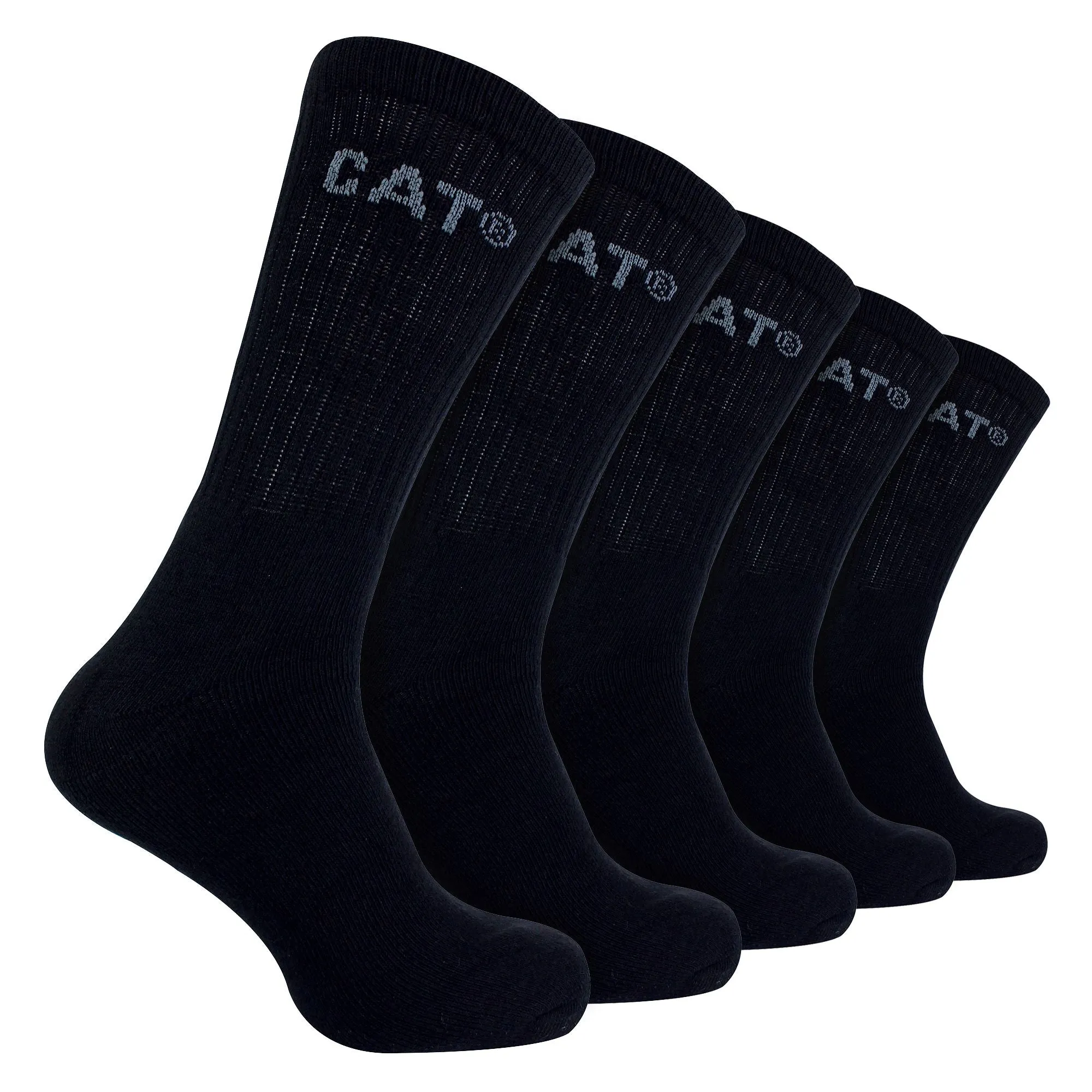 Mens 5 Pack Durable Cotton Performance Work Socks