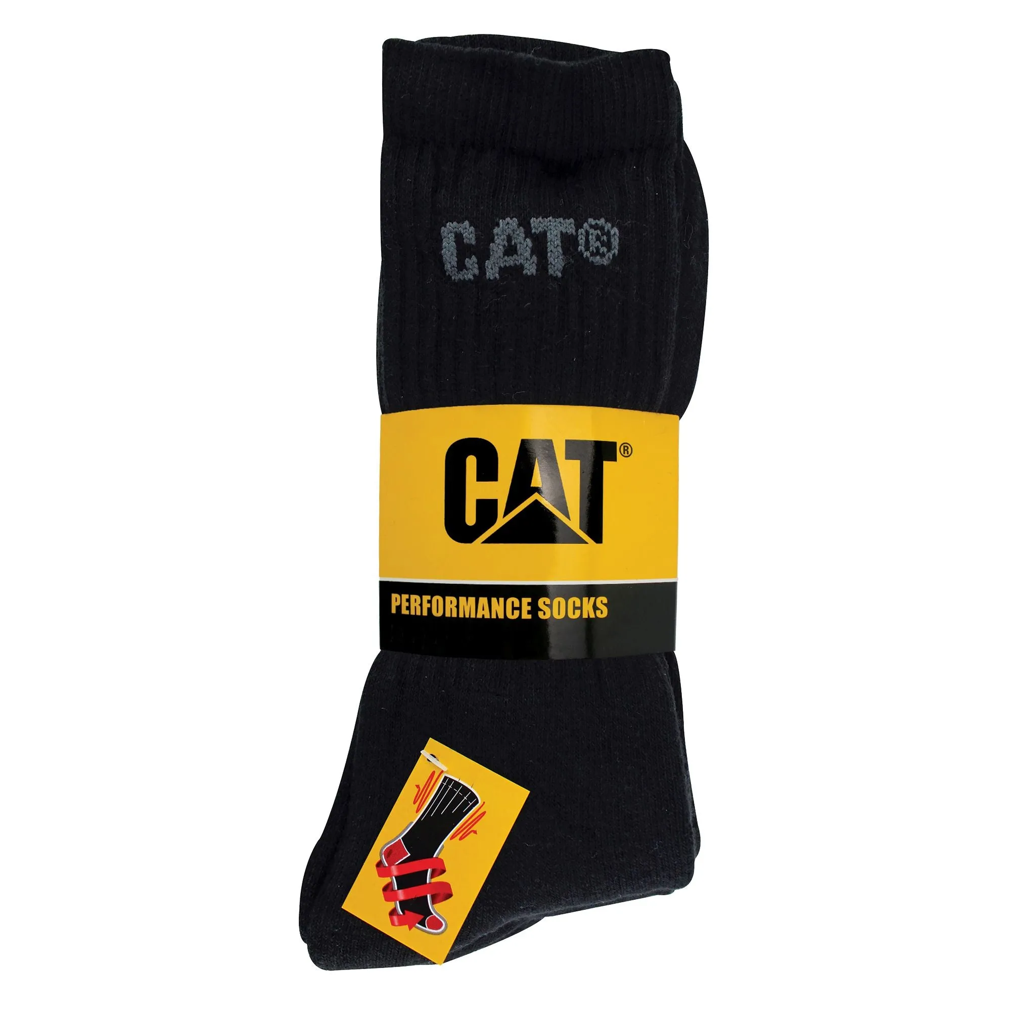 Mens 5 Pack Durable Cotton Performance Work Socks