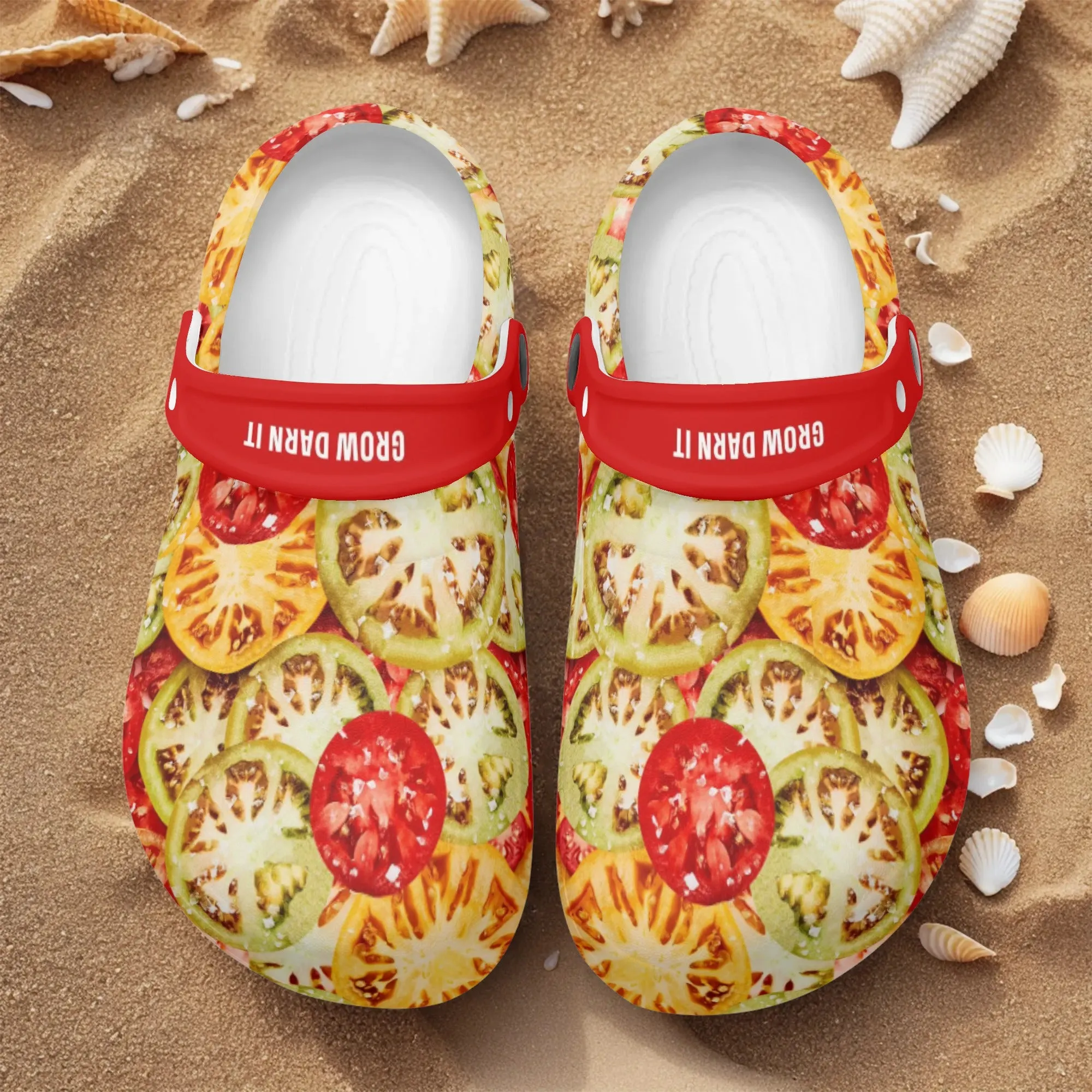 Men's All Season Clogs: Tomatoes