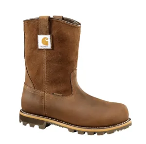 Men's Carhartt CMP1453 - Waterproof Pull On Boot Safety Toe Lug Sole
