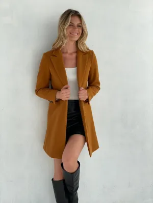 Mustard Lined Winter Coat