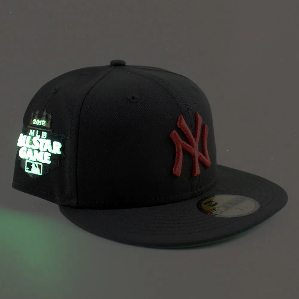 New York Yankees 2012 All Star Game New Era 59Fifty Fitted Hat (Black Green Under Brim)