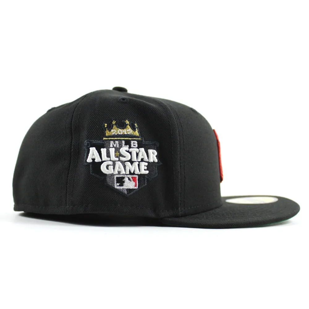New York Yankees 2012 All Star Game New Era 59Fifty Fitted Hat (Black Green Under Brim)