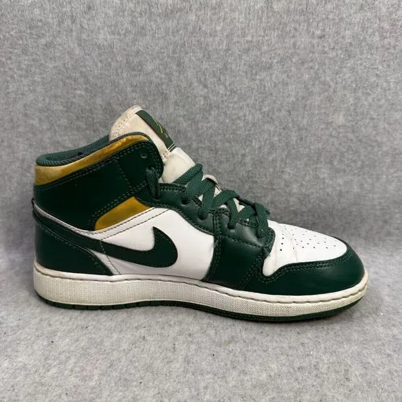 Nike Air Jordan 1 Shoes Womens Size 7.5 Noble Green Sonics Sneakers 554725-371