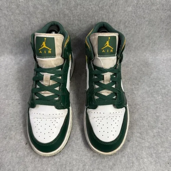 Nike Air Jordan 1 Shoes Womens Size 7.5 Noble Green Sonics Sneakers 554725-371