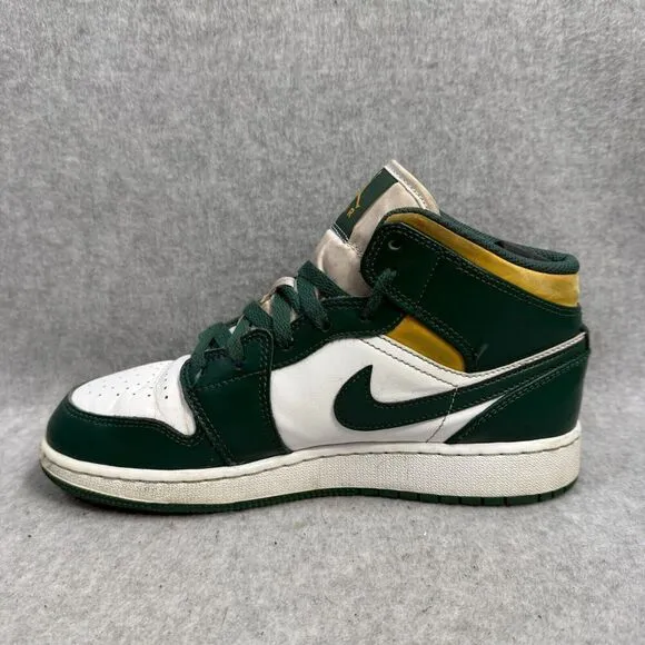 Nike Air Jordan 1 Shoes Womens Size 7.5 Noble Green Sonics Sneakers 554725-371