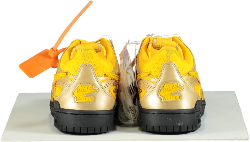 Nike CU6015 Air Rubber Dunk OW University Gold Trainers UK 10.5 👟