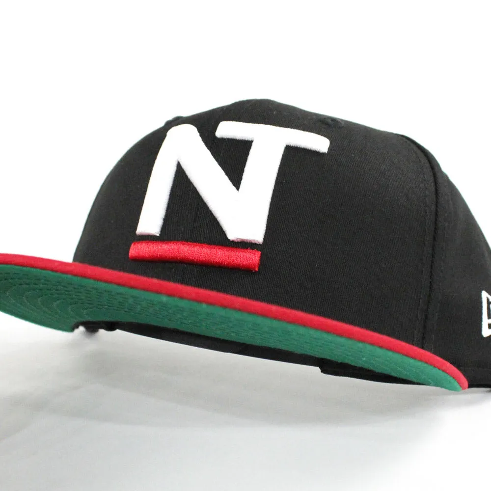 NT New Era 9Fifty Snapback Hat (Green Under Brim)