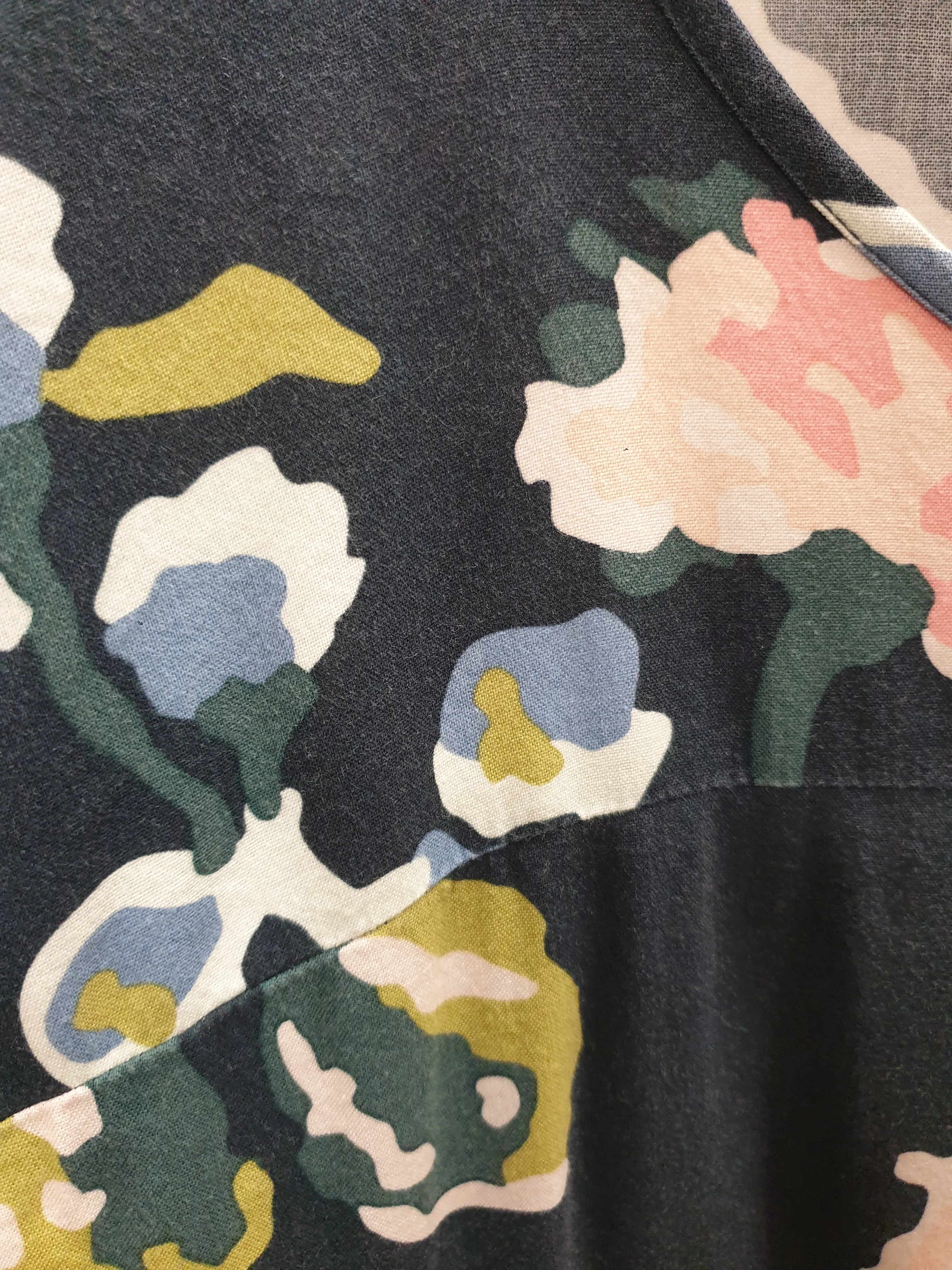 Obus black peony print dress size 1