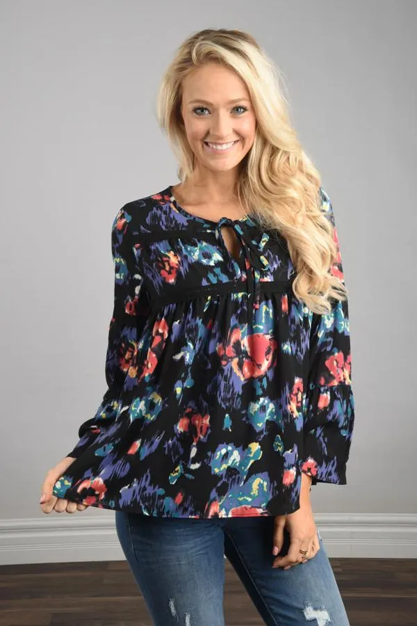 One In A Million Floral Tunic Top