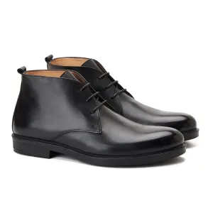 PATINA Causal Leather Boots Men 026-05-BLK