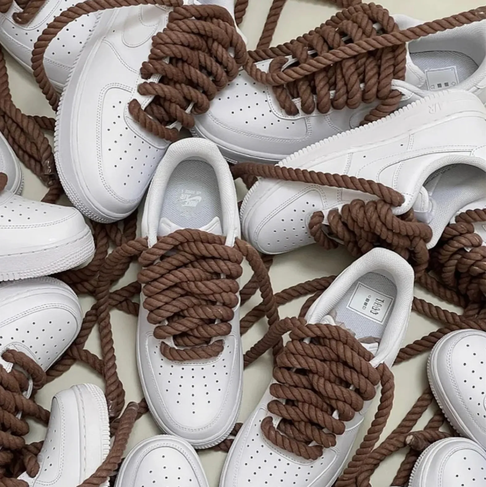 "TWISTED" Gros Lacets Chaussures Style Grosse Corde Torsadée - URB1™
