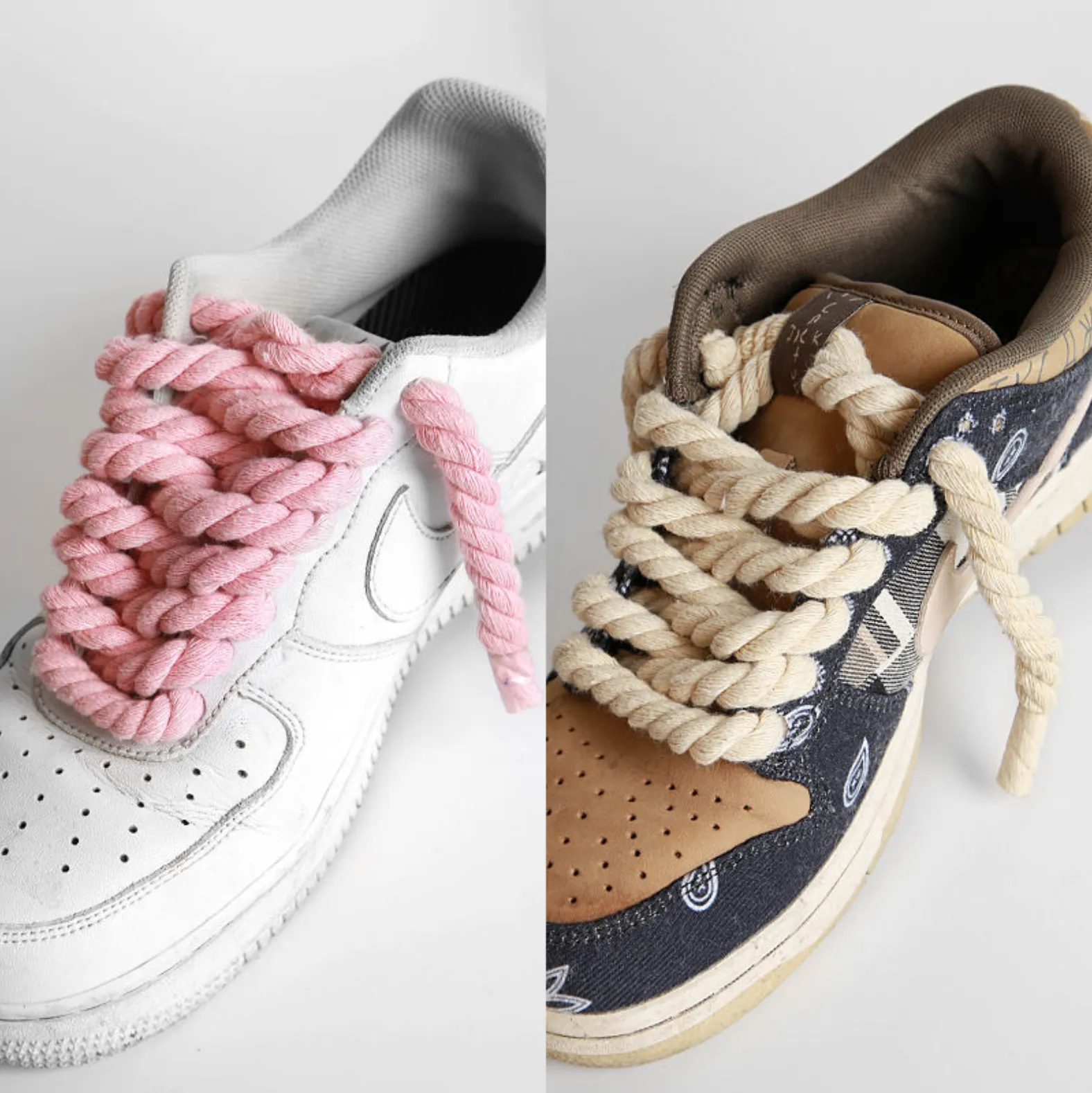 "TWISTED" Gros Lacets Chaussures Style Grosse Corde Torsadée - URB1™