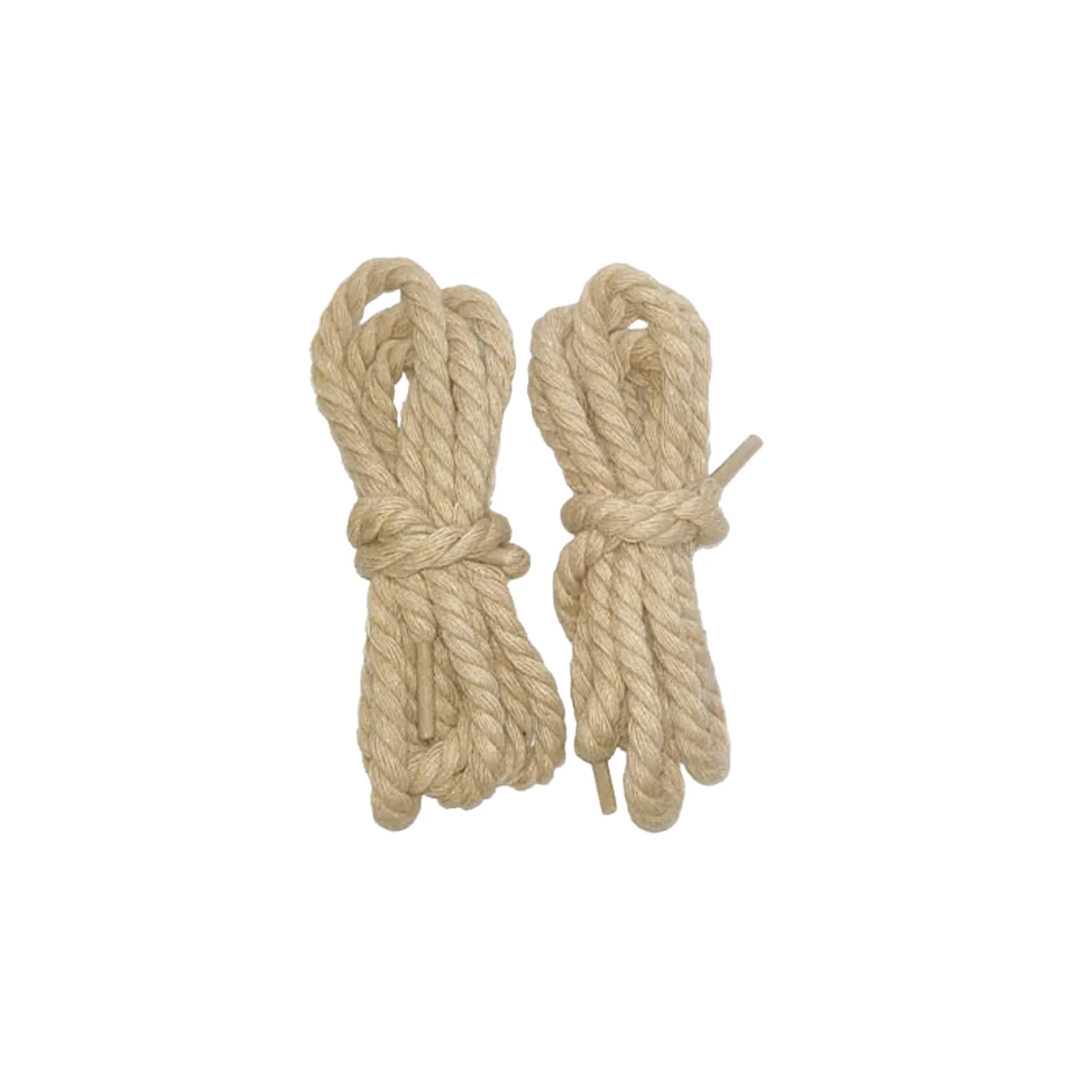 "TWISTED" Lacets Chaussures Style Corde Torsadée Marron - URB1™