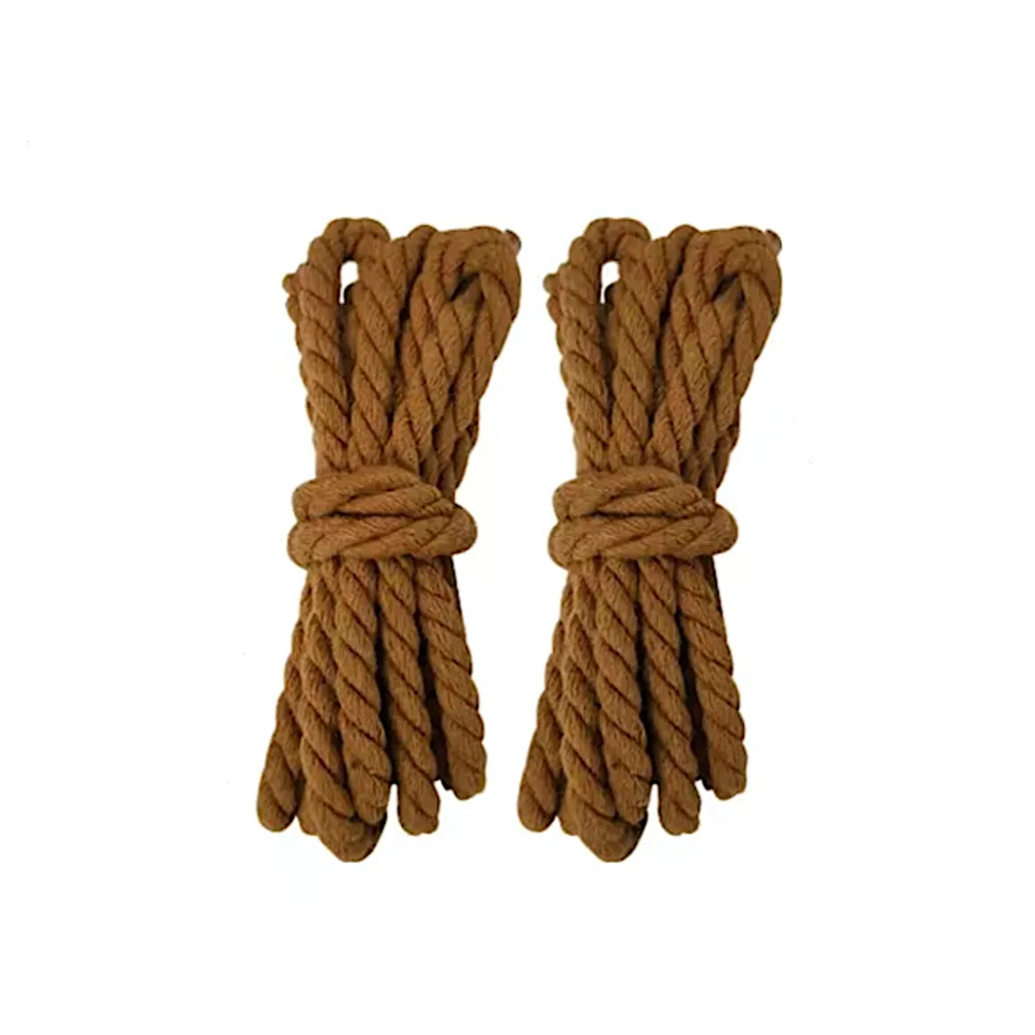 "TWISTED" Lacets Chaussures Style Corde Torsadée Marron - URB1™