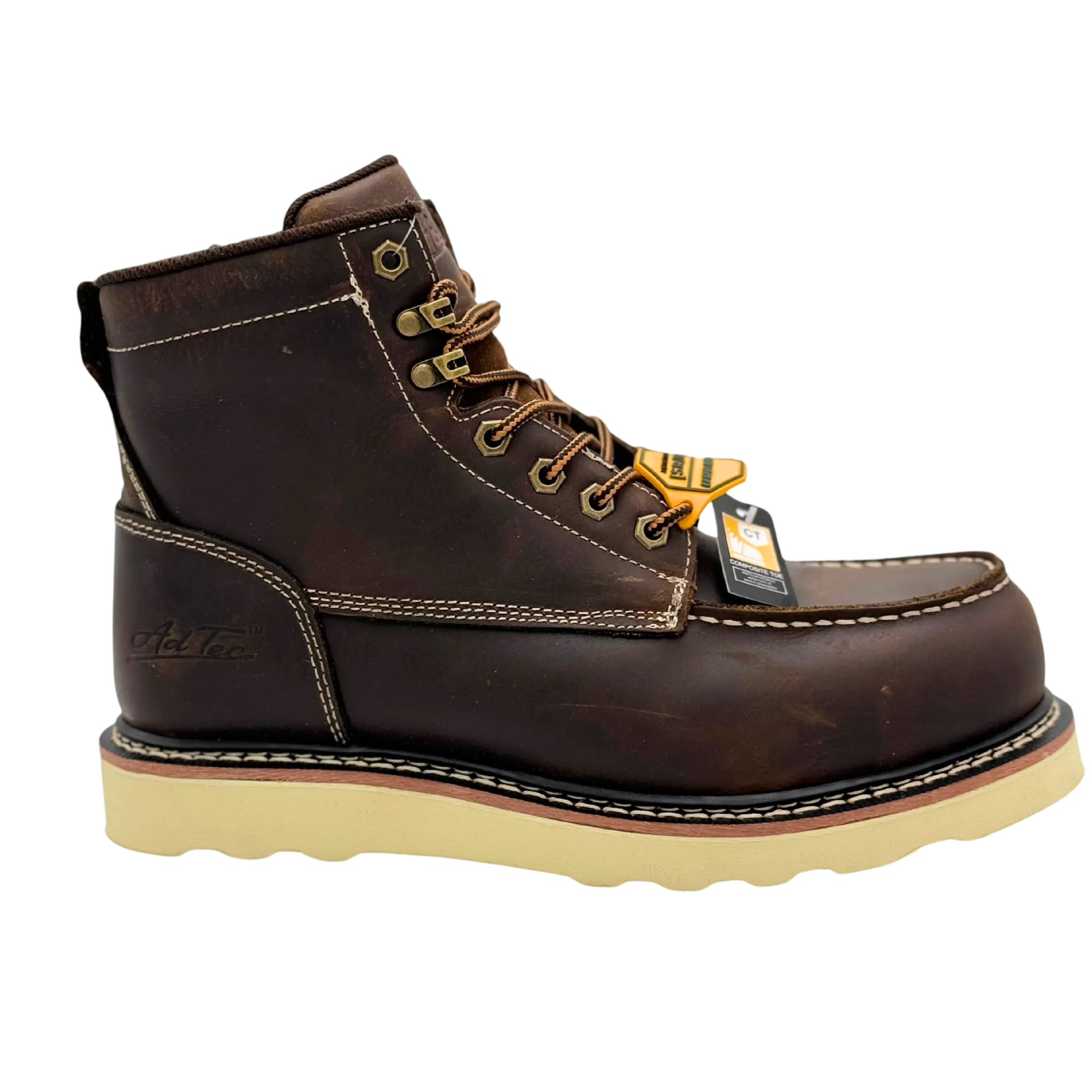 Rancho: Men's 6" Moc Toe: Oil Tan Brown- [SOFT TOE] 9255DB