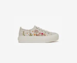 Sadie Embroidered Platform Sneakers