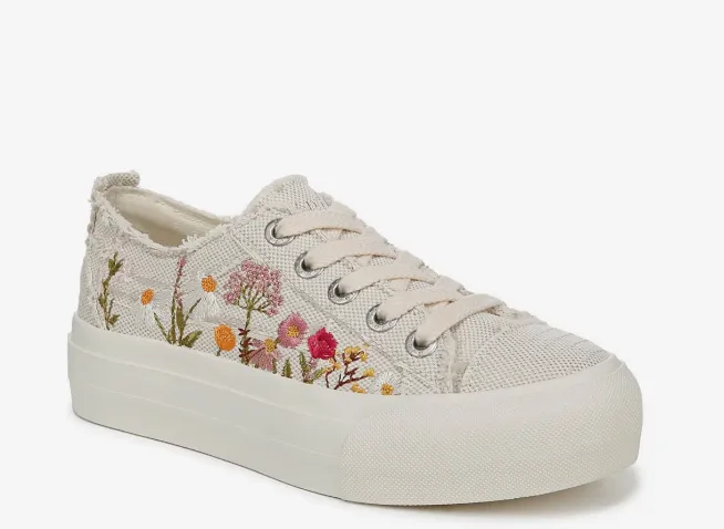 Sadie Embroidered Platform Sneakers