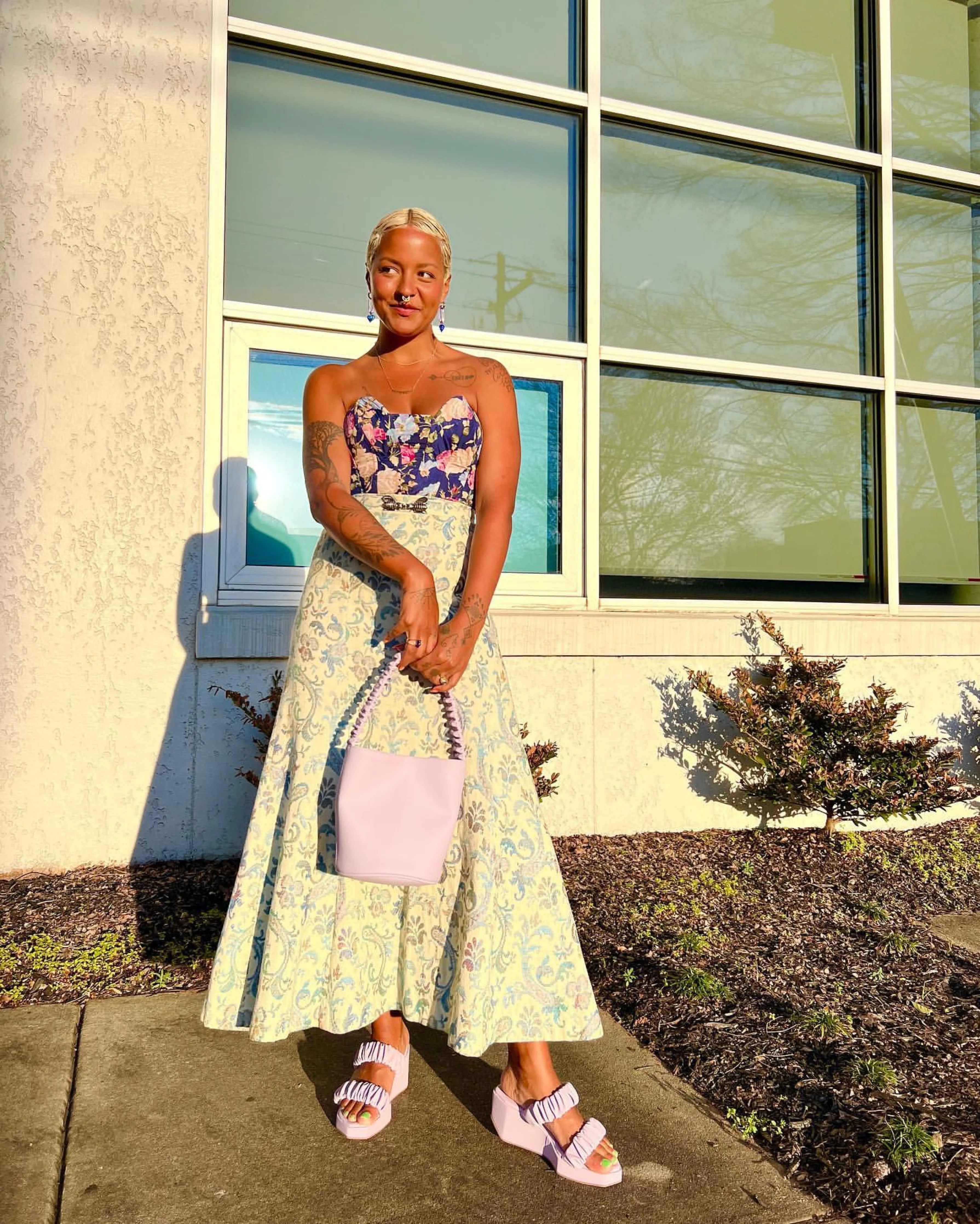 Sample Scrunchie Bucket Bag • Lilac | IB x HOZEN
