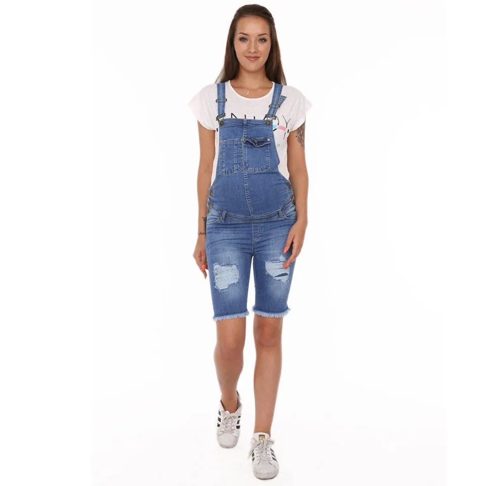 See & Sin Maternity Shorts Salopet Kim. blue