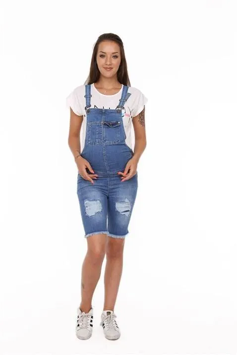 See & Sin Maternity Shorts Salopet Kim. blue