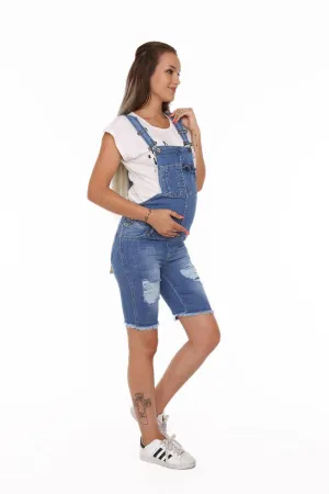 See & Sin Maternity Shorts Salopet Kim. blue