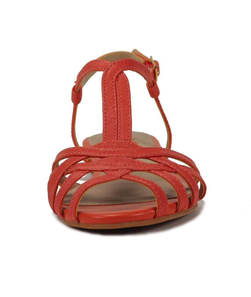 Seychelles for Women: Cant Trust Myself Melon Leather Sandal