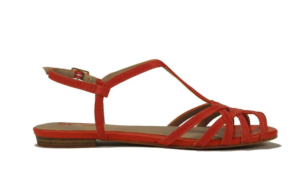 Seychelles for Women: Cant Trust Myself Melon Leather Sandal