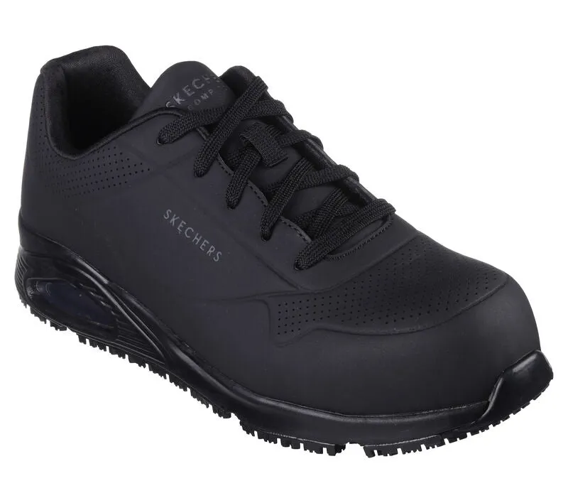 SKECHERS MEN'S Work: Uno SR - Doltin WORK SHOE 200177 BLK